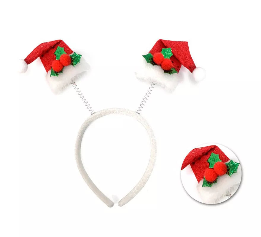 Translation missing: fr.Diadema de Gorritos de Papá Noel con Lentejuelas