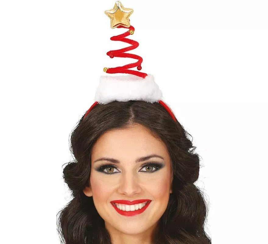 Translation missing: fr.Diadema de Gorro Árbol de Navidad espiral con estrella