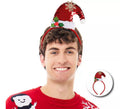 Diadema de Gorro Navideño con lentejuelas rojas