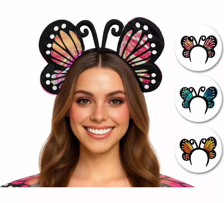 Translation missing: fr.Diadema de Mariposas en colores surtidos
