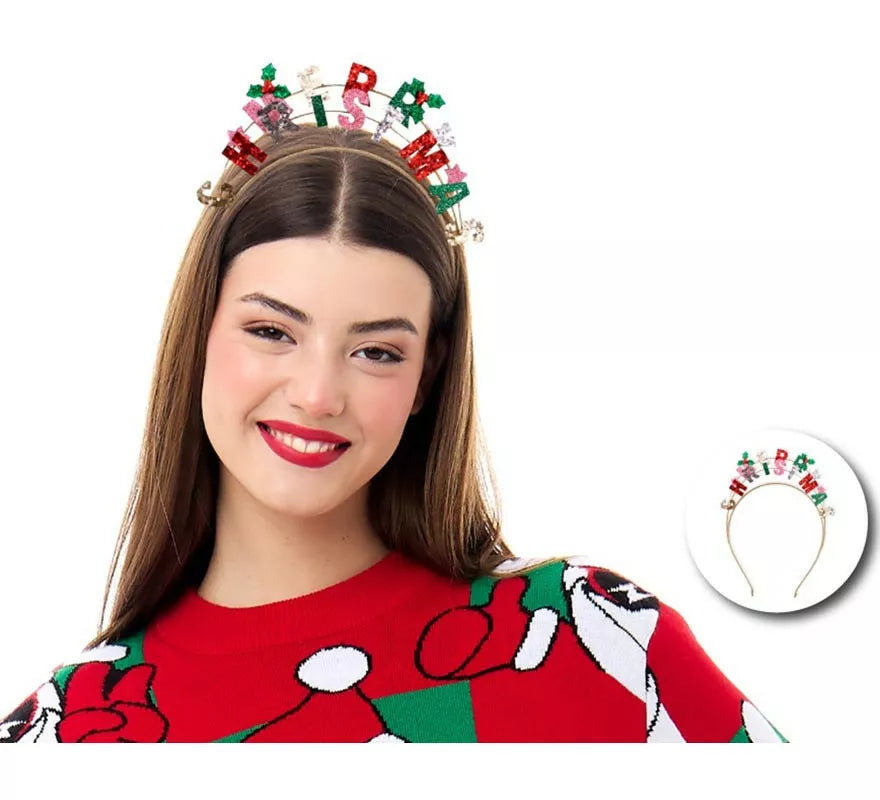 Translation missing: fr.Diadema de Merry Christmas multicolor