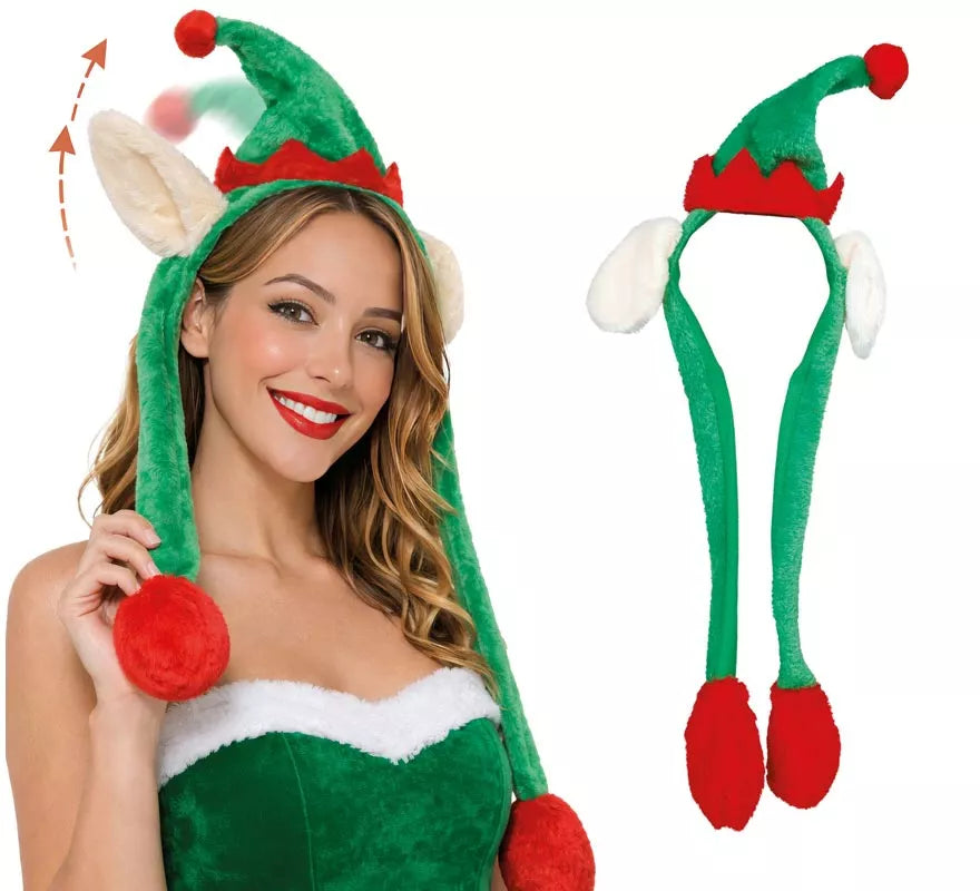 Diadema de Minisombrero de Elfo con Movimiento de 66 cm