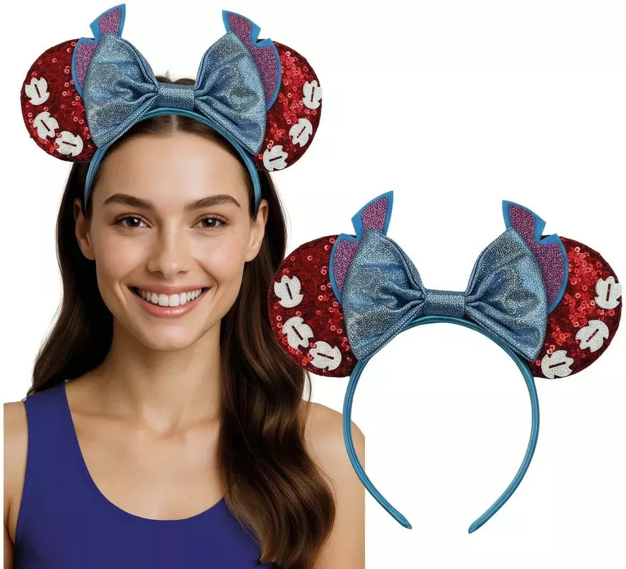 Translation missing: fr.Diadema de Monstruito azul con Orejas de Ratoncita