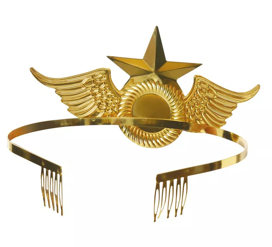 Translation missing: fr.Diadema de Mujer maravilla Dorada con estrella