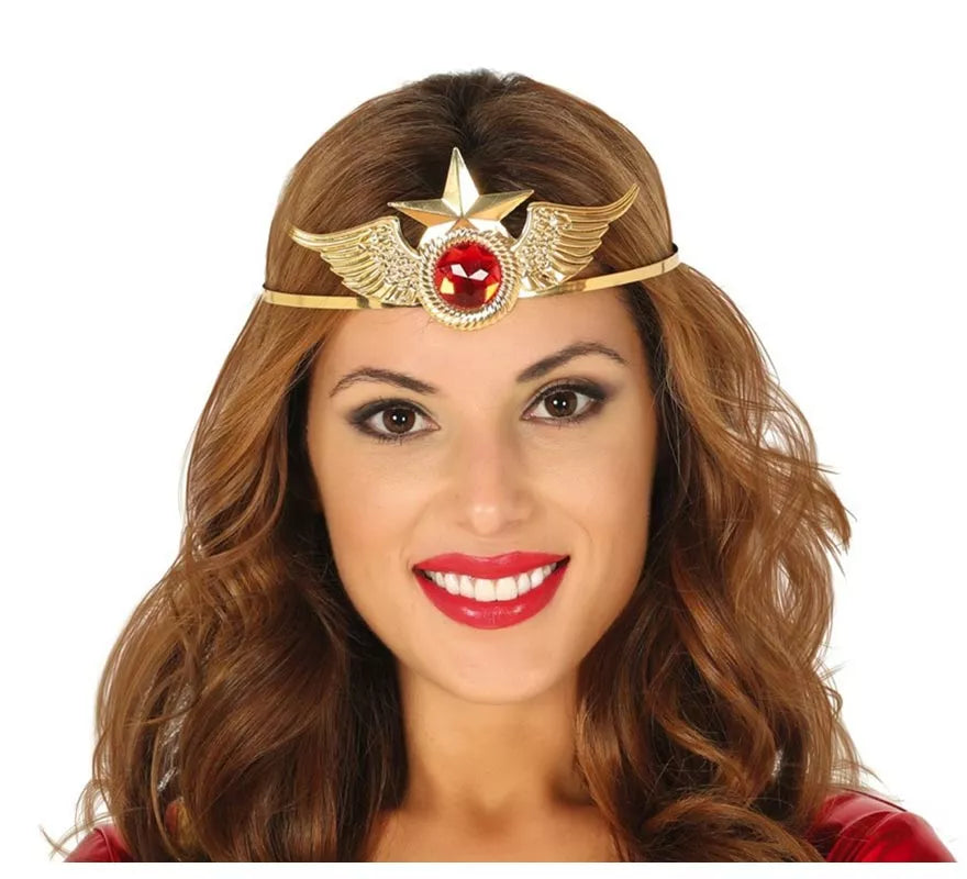 Translation missing: fr.Diadema de Mujer maravilla Dorada con estrella