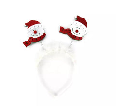 Bandeau bonhommes de neige avec écharpe