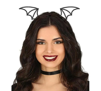 Diadema de Murciélago piedras negras