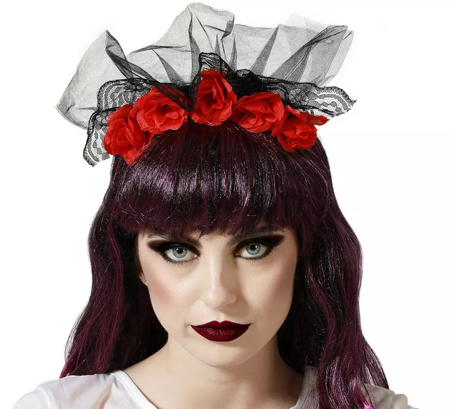 Translation missing: fr.Diadema de Novia Cadáver o Catrina con Rosas