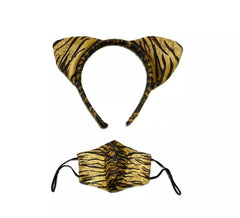 Bandeau Oreilles de Tigre avec masque