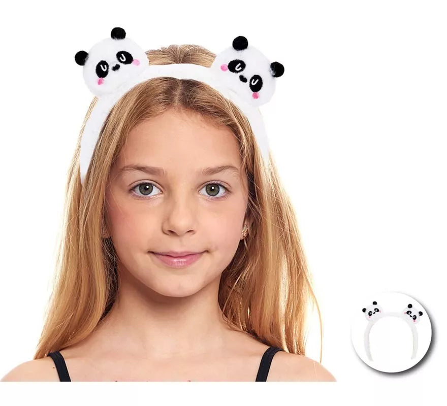 Translation missing: fr.Diadema de Ositos Panda de peluche infantil