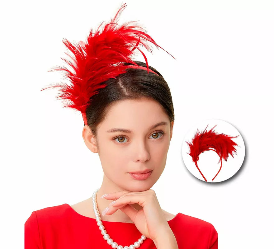 Translation missing: fr.Diadema de Plumas Años 20 en varios colores
