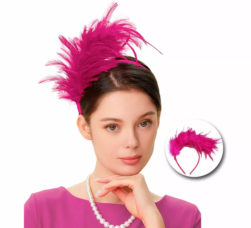 Translation missing: fr.Diadema de Plumas Años 20 en varios colores