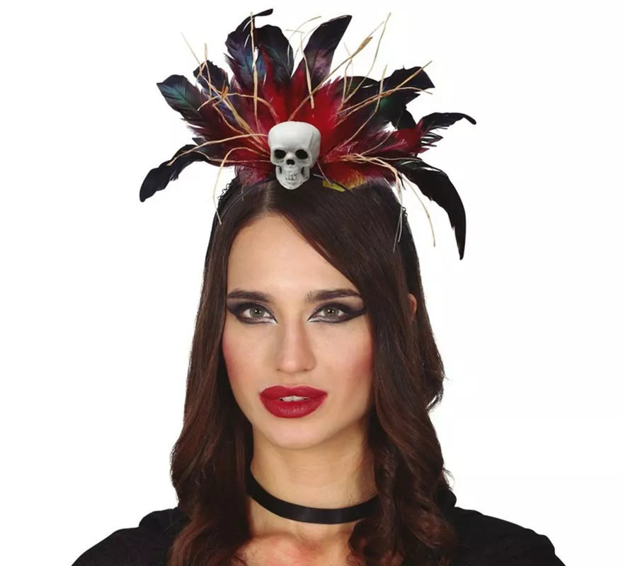 Translation missing: fr.Diadema de Plumas con Calavera