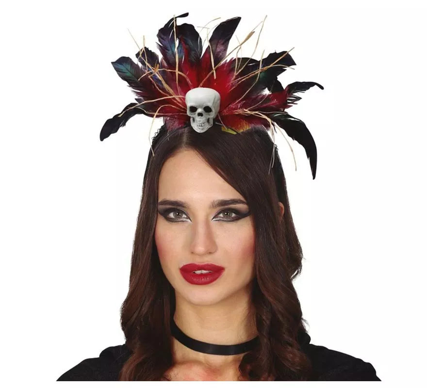 Translation missing: fr.Diadema de Plumas con Calavera