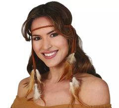 Pendentifs bandeau plumes indiennes