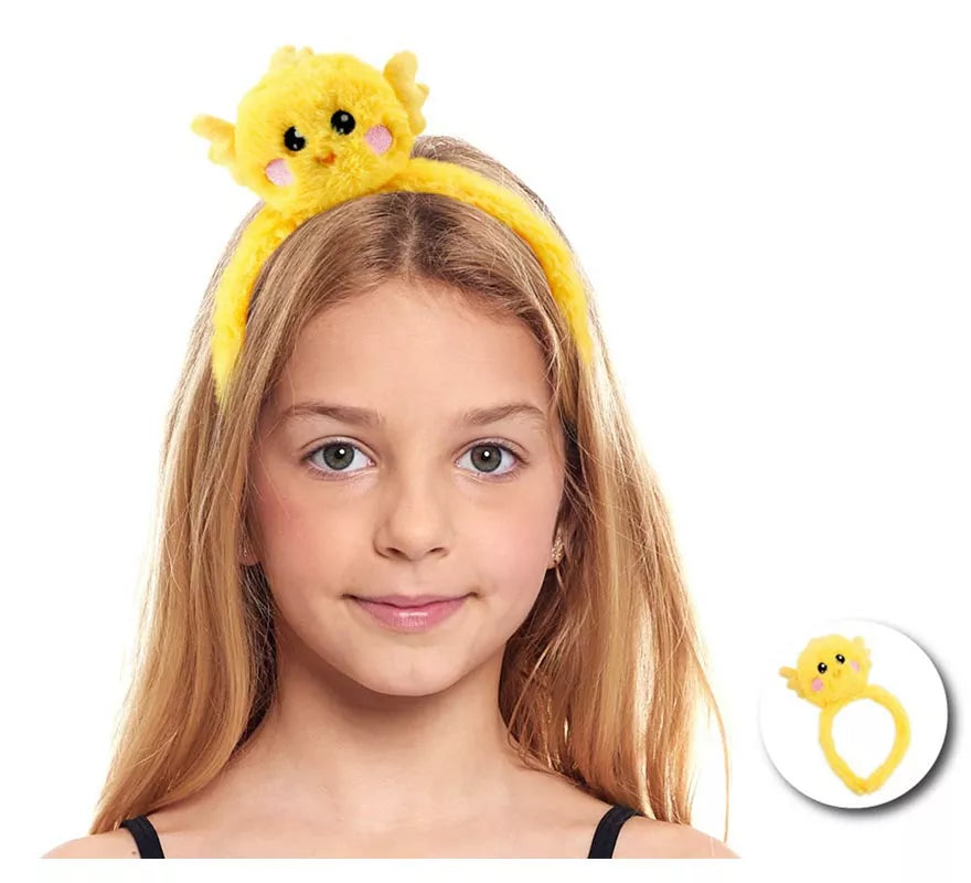 Translation missing: fr.Diadema de Pollito de peluche infantil