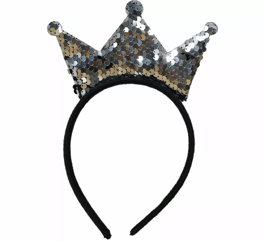Translation missing: fr.Diadema de Princesa con lentejuelas bicolor adulto