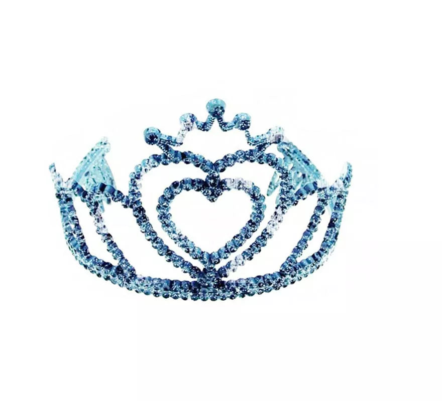 Translation missing: fr.Diadema de Princesa Corazón azul marino