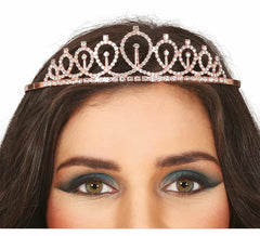 Bandeau princesse métallisé doré adulte