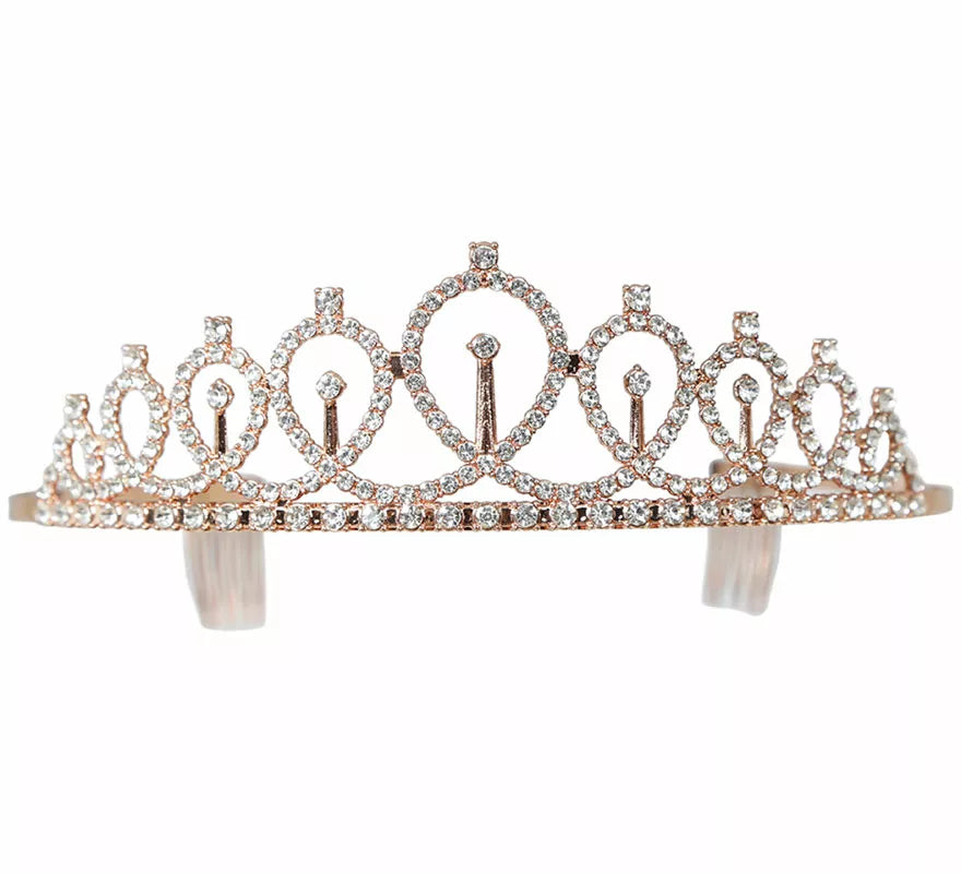 Translation missing: fr.Diadema de Princesa metálica dorado adulto