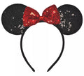 Diadema de Ratoncita con lazo y brillantina