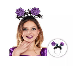 Bandeau toiles d’araignées lilas