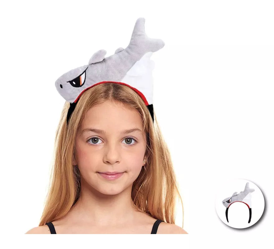 Translation missing: fr.Diadema de Tiburón de peluche infantil