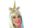 Diadema de Unicornio con Orejas y Flores