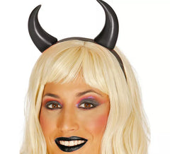Bandeau Diable En Plastique Noir