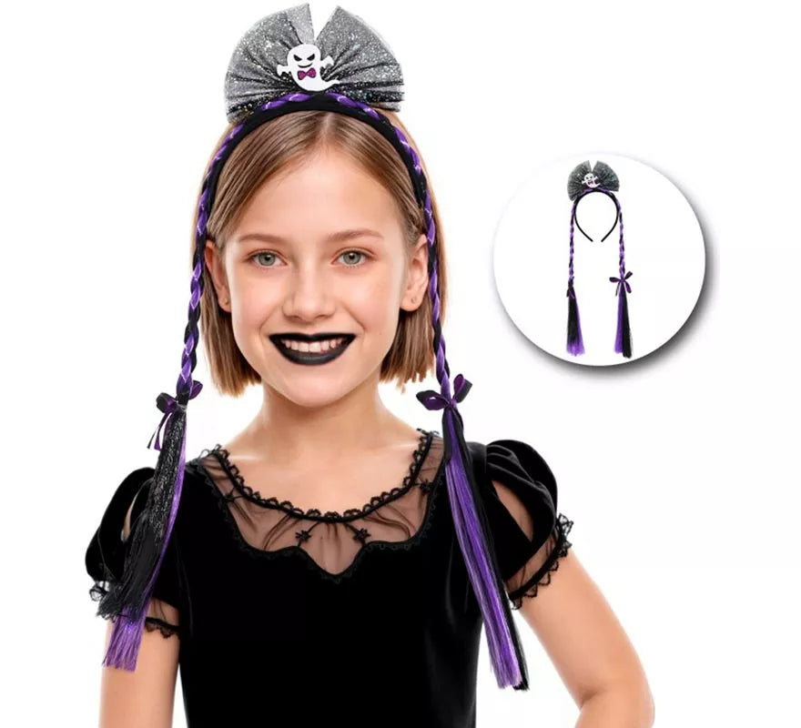 Translation missing: fr.Diadema Fantasma con Dos Trenzas Infantil