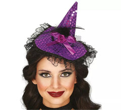 Bandeau de chapeau de sorcière lilas