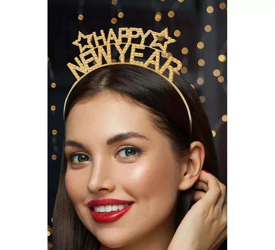 Translation missing: fr.Diadema Happy New Year dorada