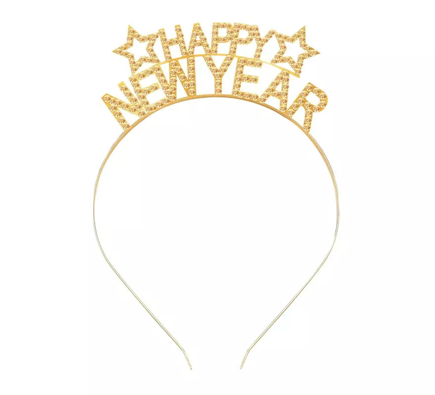 Translation missing: fr.Diadema Happy New Year dorada