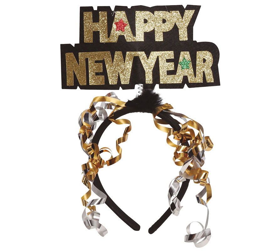 Translation missing: fr.Diadema 'Happy New Year' Plata y Oro Surtidos