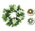 Diadema Hawaii hojas y flores en colores surtidos
