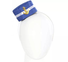 Bandeau Mini Casquette Marine Bleu