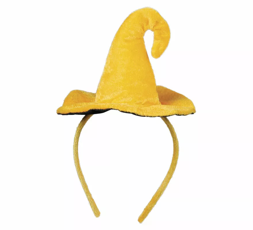 Translation missing: fr.Diadema Mini Sombrero de Bruja con Calabaza Sonriente