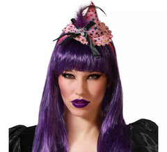 Bandeau rose mini chapeau de sorcière