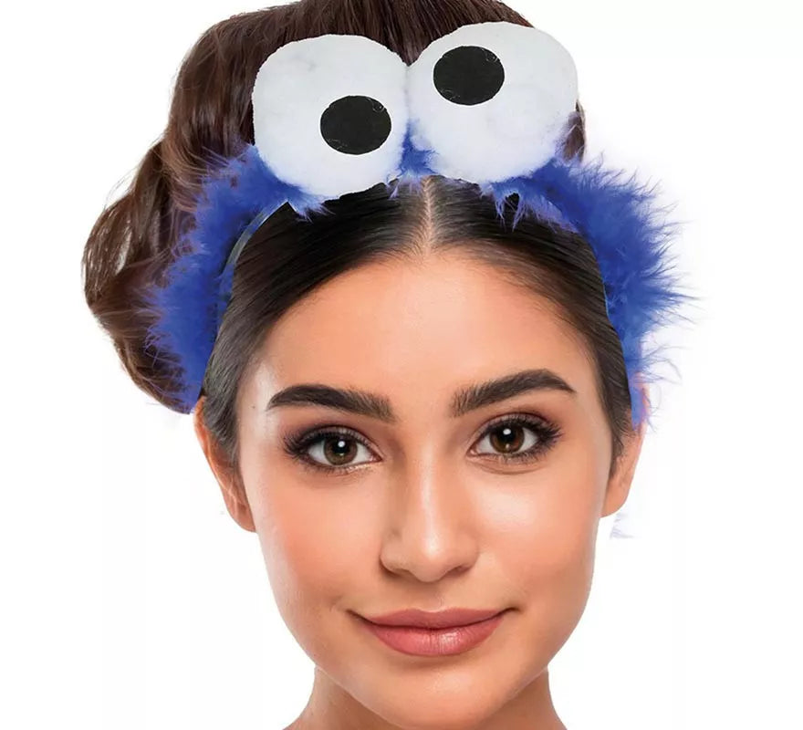 Translation missing: fr.Diadema Monstruo Azul con Plumas