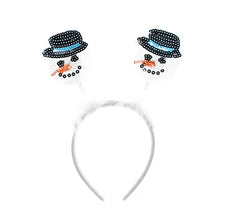 Bandeau Bonhommes de Neige à Paillettes