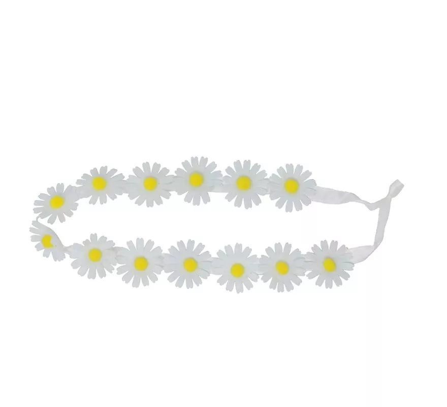Translation missing: fr.Diadema o Cinta con Flores Blancas