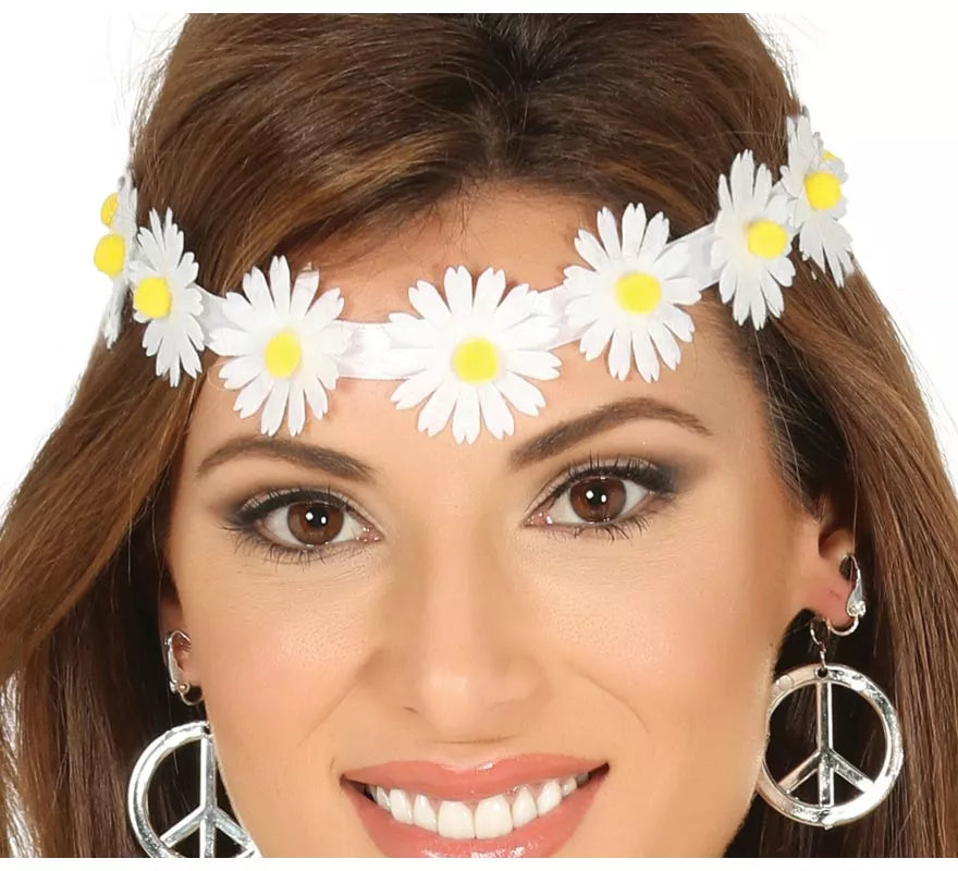 Translation missing: fr.Diadema o Cinta con Flores Blancas