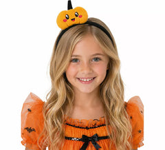 Bandeau citrouille en peluche