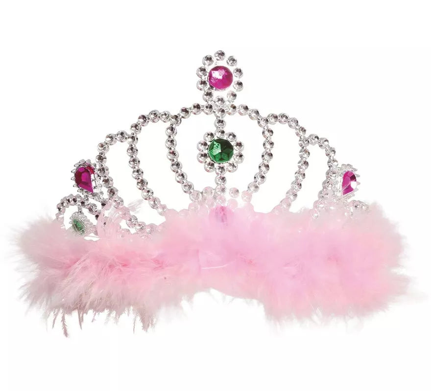 Translation missing: fr.Diadema Plata con plumas