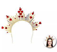 Bandeau Halo Reine Rouge