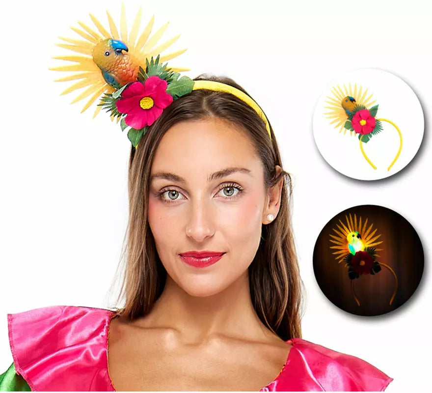 Translation missing: fr.Diadema Tropical de Loro con Luz