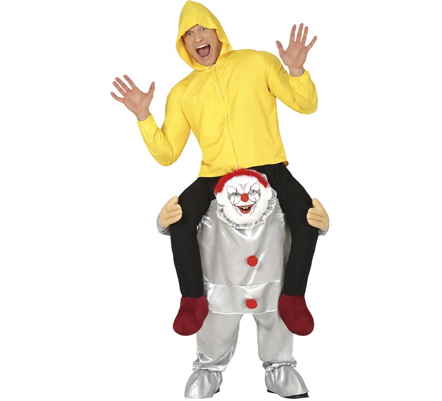 Translation missing: fr.Disfraz a hombros de Payaso del miedo para hombre