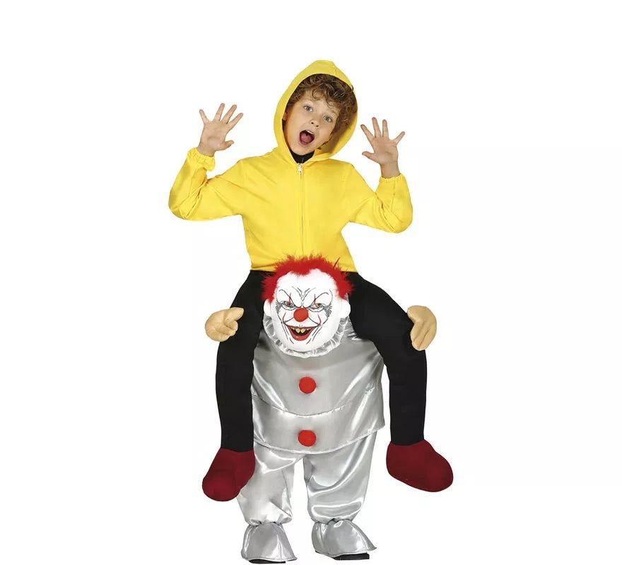 Translation missing: fr.Disfraz a hombros de Payaso del miedo para niños