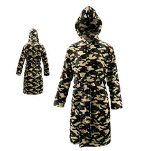 Déguisement peignoir camouflage vert pour adultes