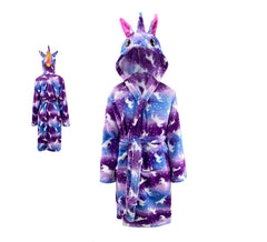 Déguisement peignoir licorne violette enfant